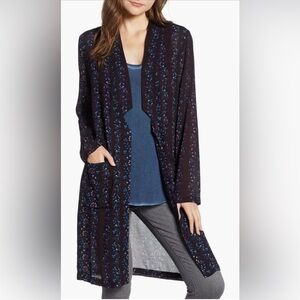 Hinge Floral Long Duster Jacket